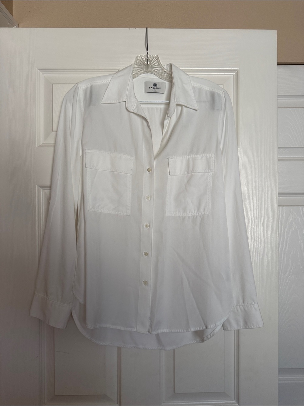 Aritzia Babaton White Utility Button Down XS